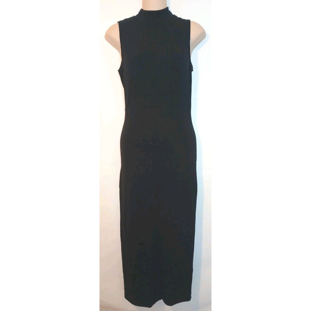 Katherine Barclay Montreal Long Black Stretch Sleeveless Dress Size M. A111